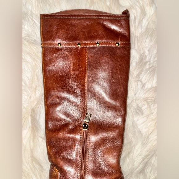 SOLD Tory Burch Colleen Studded Platform Knee High Boots Brown Size 7 - Picture 7 of 13
